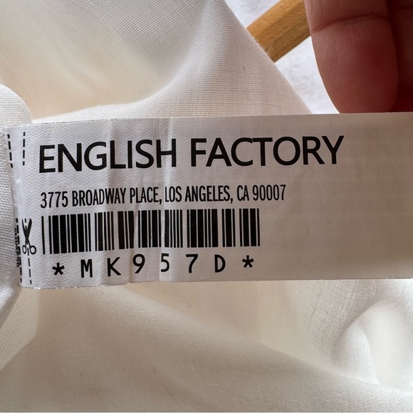 English Factory Sunny Yellow Striped Spaghetti
Straps Tiered Maxi Dress Size M - Picture 8 of 14